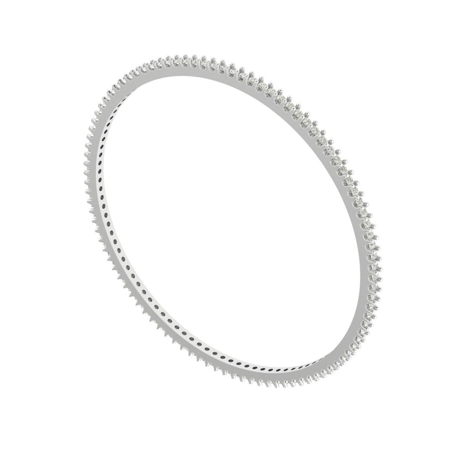 Celeste Full Pave Diamond Eternity Bangle – 2.475 Carats