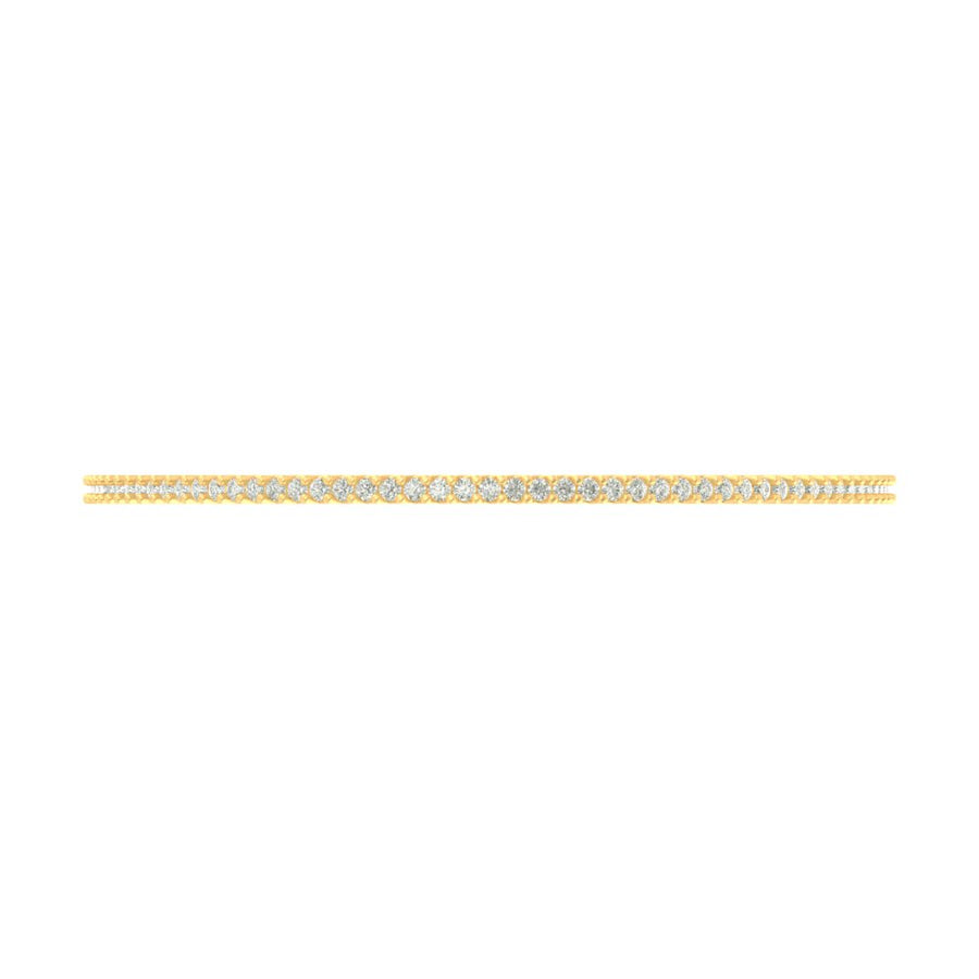 Celeste Full Pave Diamond Eternity Bangle – 2.475 Carats