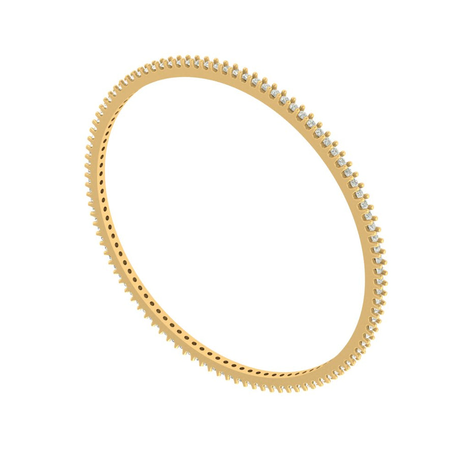 Celeste Full Pave Diamond Eternity Bangle – 2.475 Carats