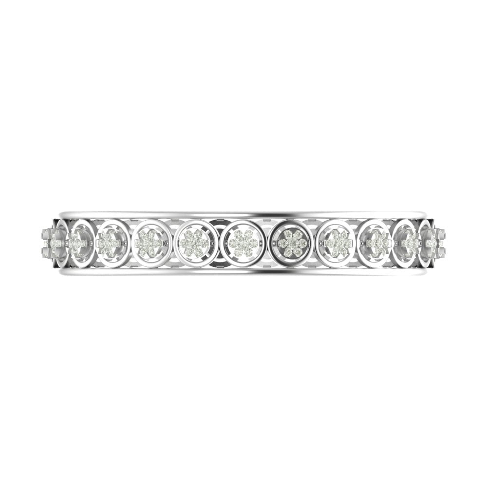 Florence Floral Diamond Cut-Out Bangle – 2.975 Carats