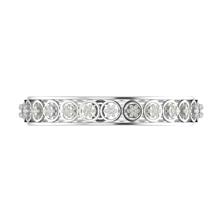 Florence Floral Diamond Cut-Out Bangle – 2.975 Carats