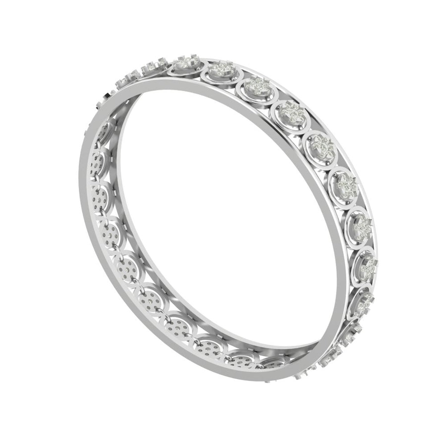Florence Floral Diamond Cut-Out Bangle – 2.975 Carats