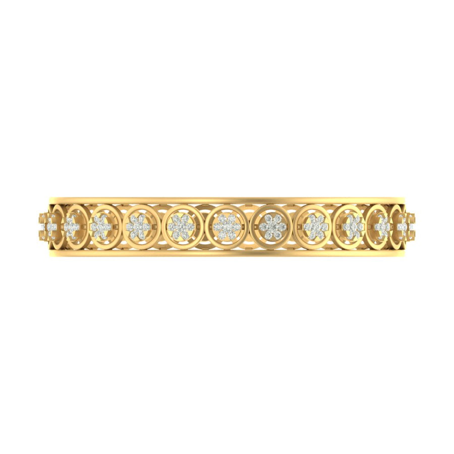 Florence Floral Diamond Cut-Out Bangle – 2.975 Carats