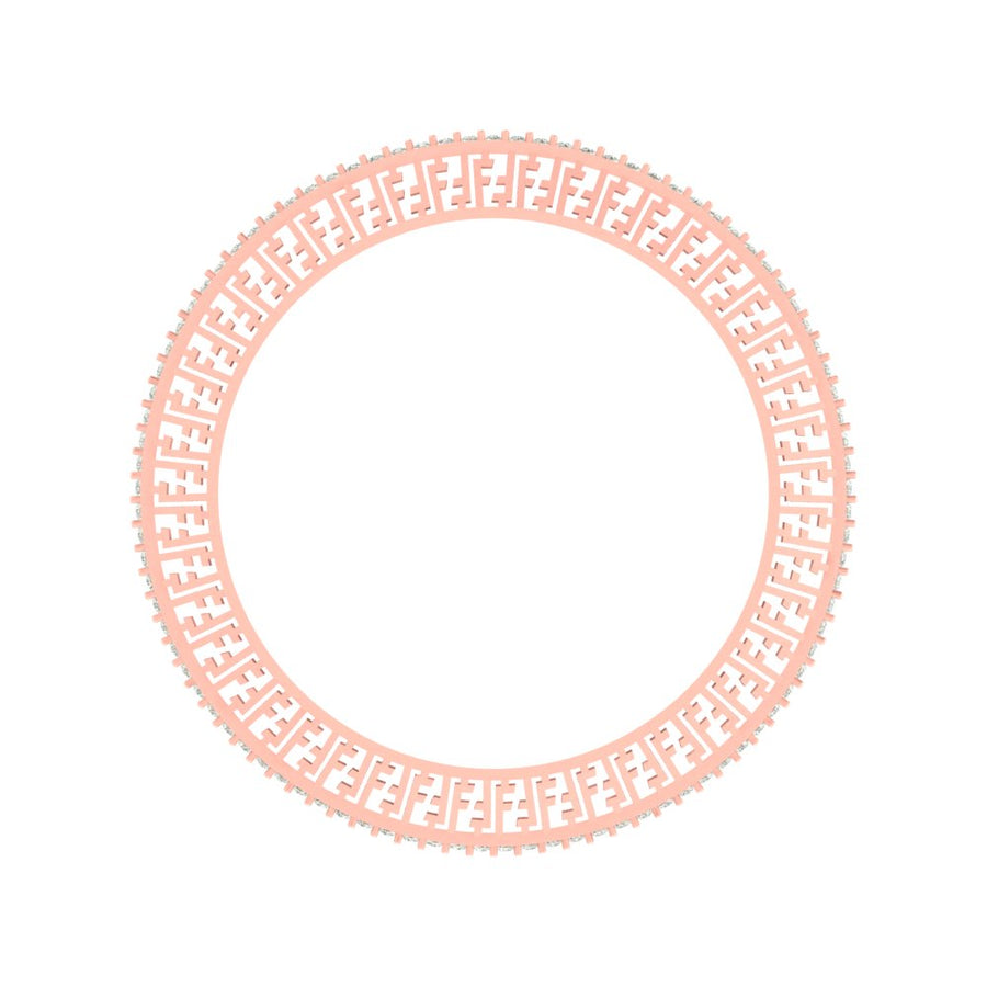 Aurora Geometric Diamond Cuff Fashion Bangle – 4.68 Carats
