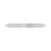 Aurora Geometric Diamond Cuff Fashion Bangle – 4.68 Carats