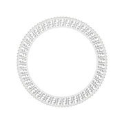 Aurora Geometric Diamond Cuff Fashion Bangle – 4.68 Carats