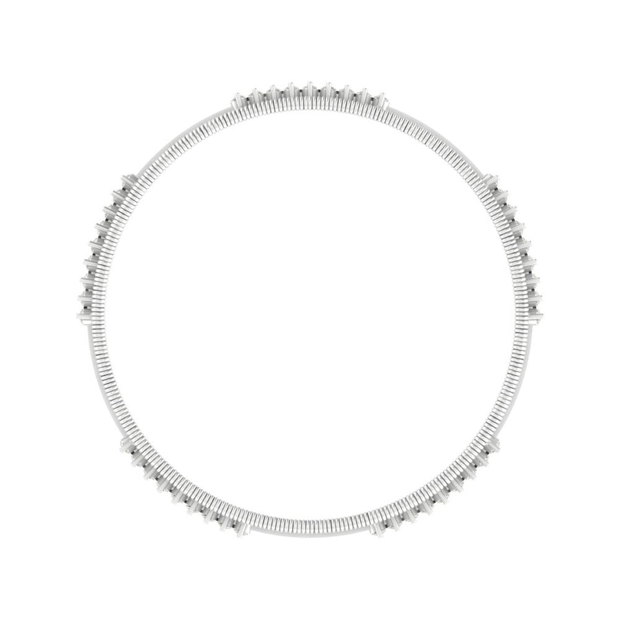 Astra Double Row Flexible Diamond Bangle – 2.34 Carats