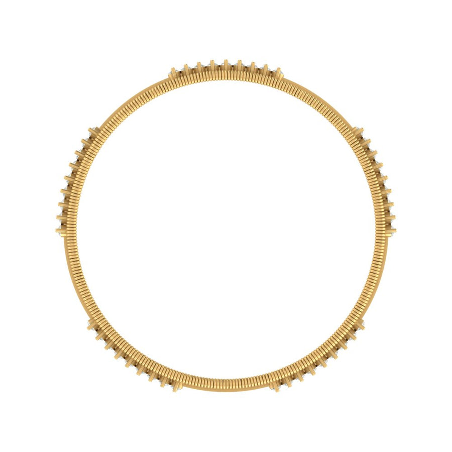 Astra Double Row Flexible Diamond Bangle – 2.34 Carats