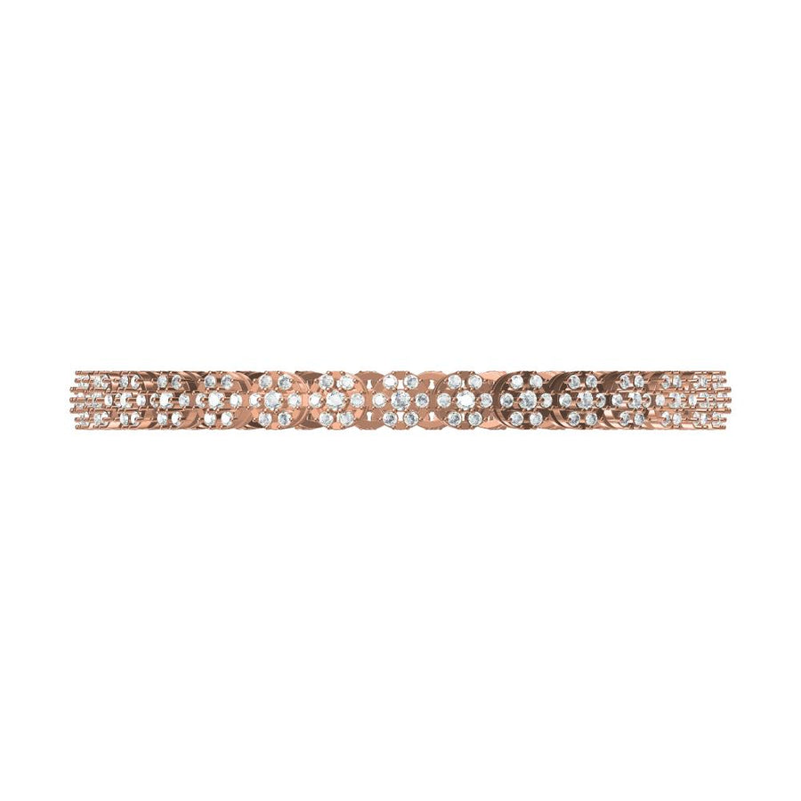 Celeste Cluster Eternity Diamond Bangle – 3.81 Carats