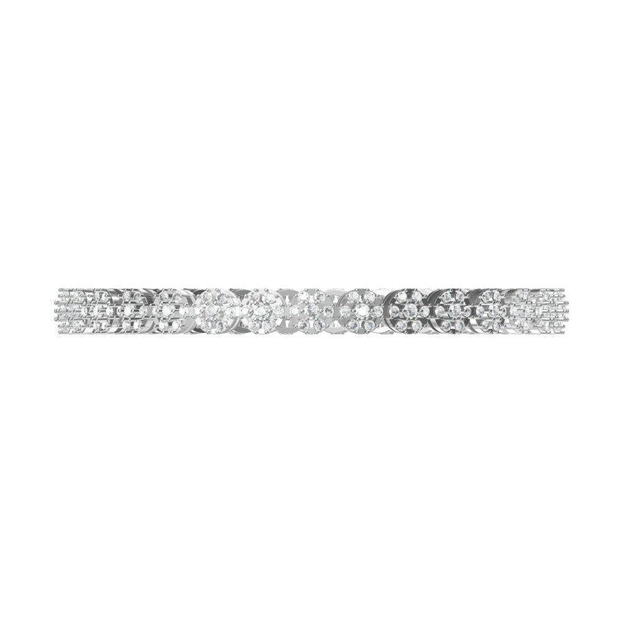 Celeste Cluster Eternity Diamond Bangle – 3.81 Carats