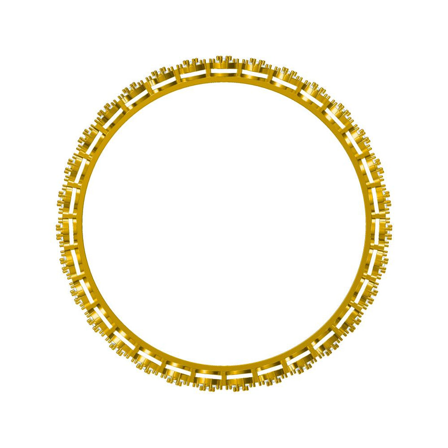 Celeste Cluster Eternity Diamond Bangle – 3.81 Carats