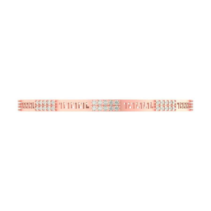 Astra – 2.32 CT Lab-Grown Diamond Designer Bangle in 14K/18K Gold
