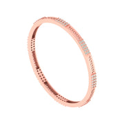 Astra – 2.32 CT Lab-Grown Diamond Designer Bangle in 14K/18K Gold
