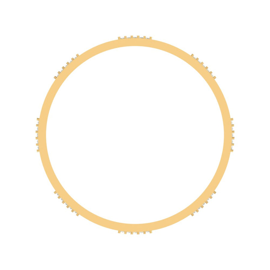 Astra – 2.32 CT Lab-Grown Diamond Designer Bangle in 14K/18K Gold