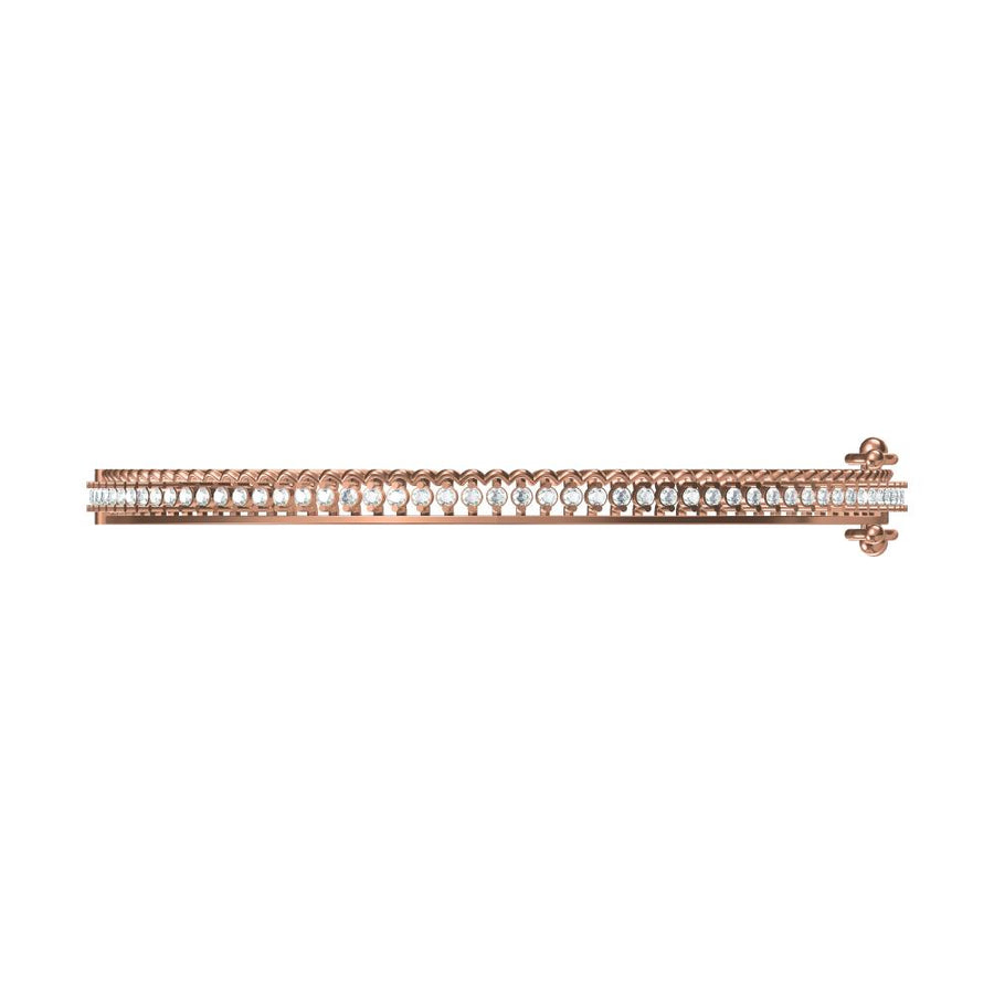 Eterna – 1.39 CT Lab-Grown Diamond Line Bangle in 14K/18K Gold