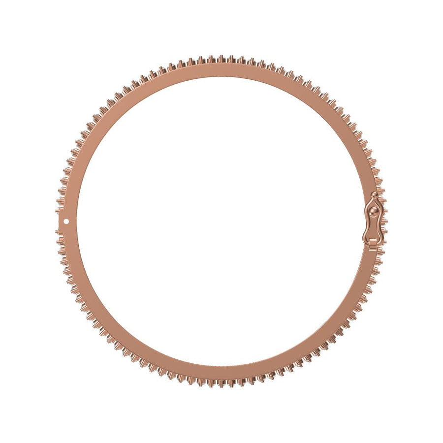Eterna – 1.39 CT Lab-Grown Diamond Line Bangle in 14K/18K Gold