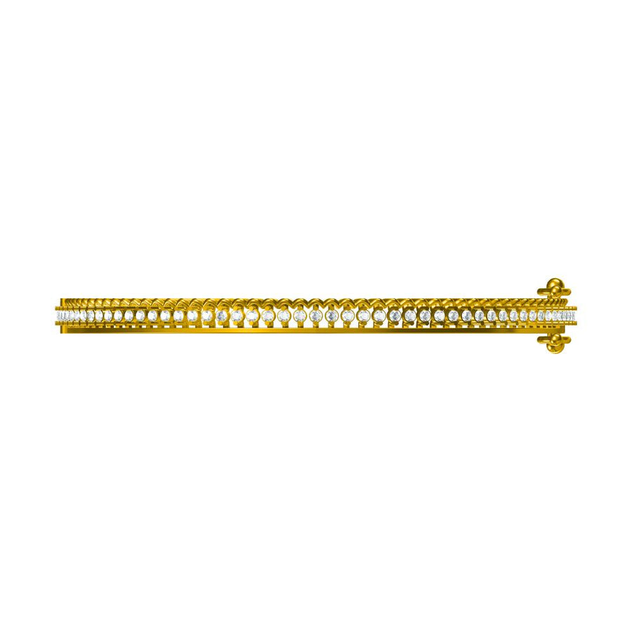 Eterna – 1.39 CT Lab-Grown Diamond Line Bangle in 14K/18K Gold