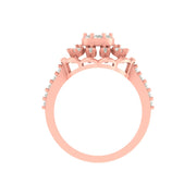 Floral Radiance – 0.70 CT Lab-Grown Diamond Ring in 14K/18K Yellow Gold