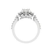 Floral Radiance – 0.70 CT Lab-Grown Diamond Ring in 14K/18K Yellow Gold