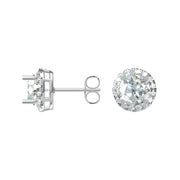 Halo Diamond Stud Earrings