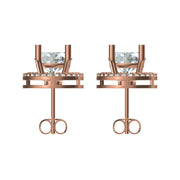 Convertible 3-in-1 Halo Diamond Earrings 4.432 cts