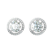 Convertible 3-in-1 Halo Diamond Earrings 4.432 cts