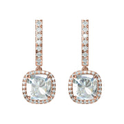 Elegant Drop Earrings with Lab-Grown Diamonds
