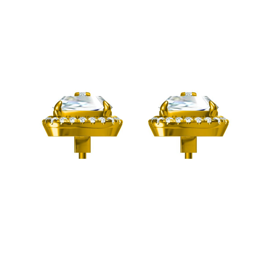 Elegant Drop Earrings with Lab-Grown Diamonds