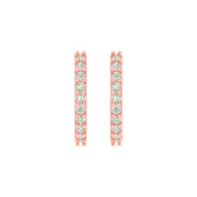 Minimal Diamond Hoop Earrings