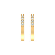 Minimal Diamond Hoop Earrings