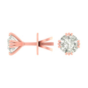 Elegant 1.90 Ct Lab Grown Diamond Nakhun Prong Stud Earrings