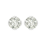 Elegant 1.90 Ct Lab Grown Diamond Nakhun Prong Stud Earrings
