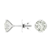Elegant 1.90 Ct Lab Grown Diamond Nakhun Prong Stud Earrings