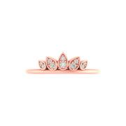 Lotus Tiara Ring – Crown-Inspired Band
