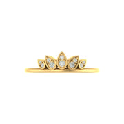 Lotus Tiara Ring – Crown-Inspired Band