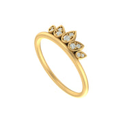 Lotus Tiara Ring – Crown-Inspired Band