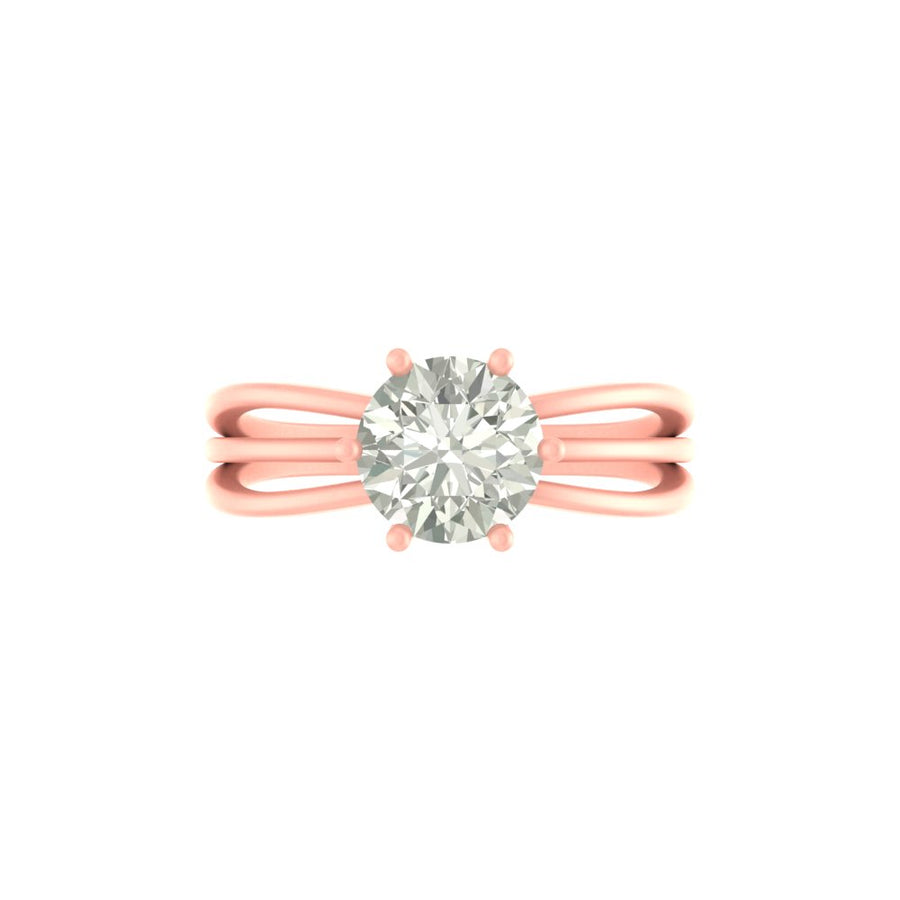 Celeste Solitaire Ring – 1.55 ct Lab Grown Diamond in Yellow or White Gold