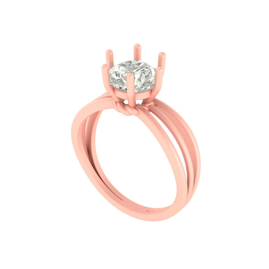 Celeste Solitaire Ring – 1.55 ct Lab Grown Diamond in Yellow or White Gold