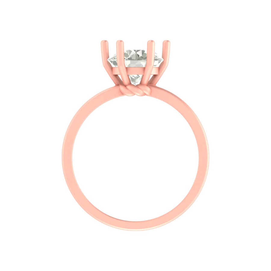 Celeste Solitaire Ring – 1.55 ct Lab Grown Diamond in Yellow or White Gold