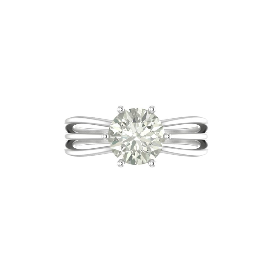 Celeste Solitaire Ring – 1.55 ct Lab Grown Diamond in Yellow or White Gold