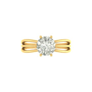 Celeste Solitaire Ring – 1.55 ct Lab Grown Diamond in Yellow or White Gold