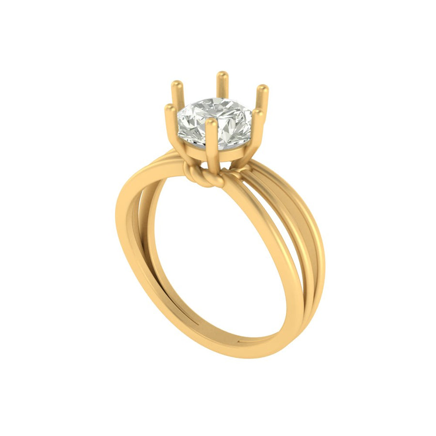 Celeste Solitaire Ring – 1.55 ct Lab Grown Diamond in Yellow or White Gold