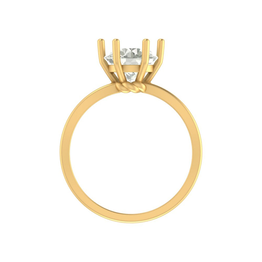 Celeste Solitaire Ring – 1.55 ct Lab Grown Diamond in Yellow or White Gold