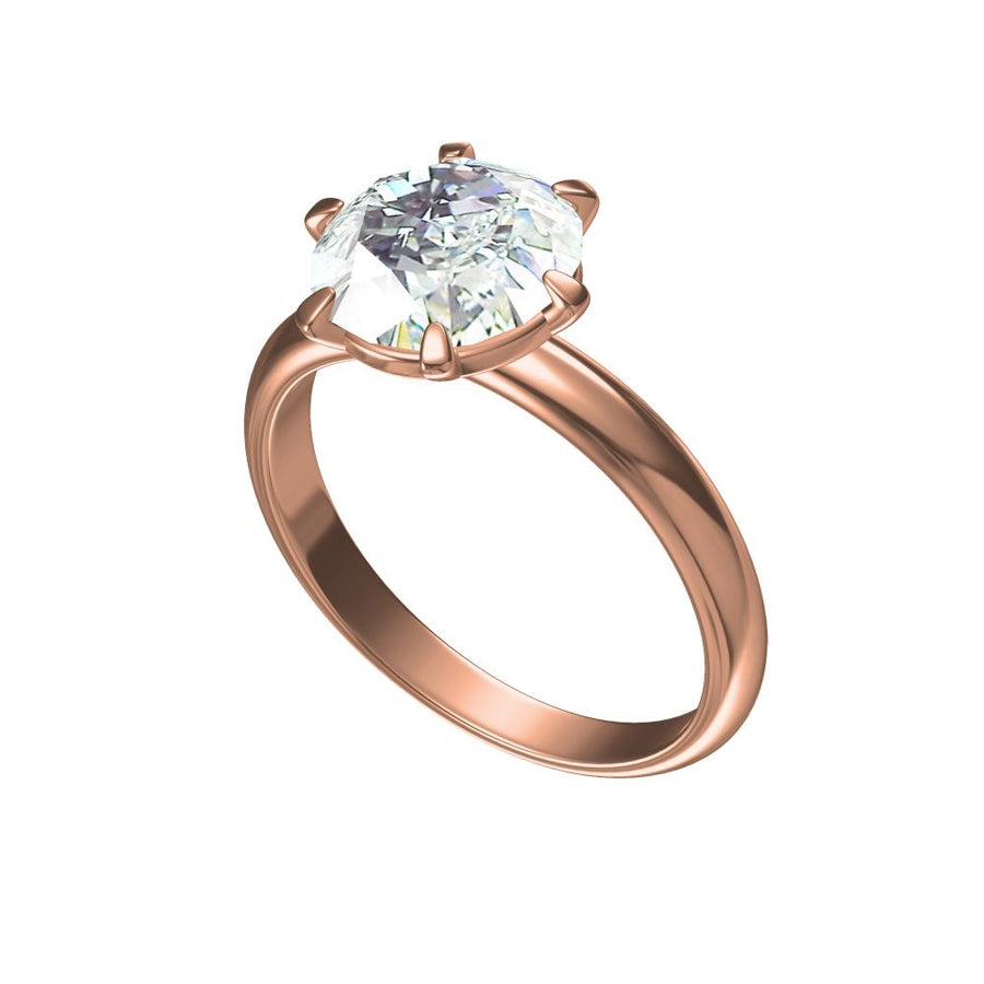 Celeste Solitaire Engagement Ring – 4.04 ct