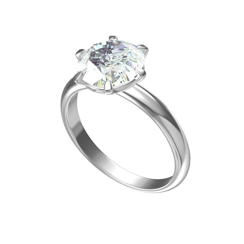 Celeste Solitaire Engagement Ring – 4.04 ct