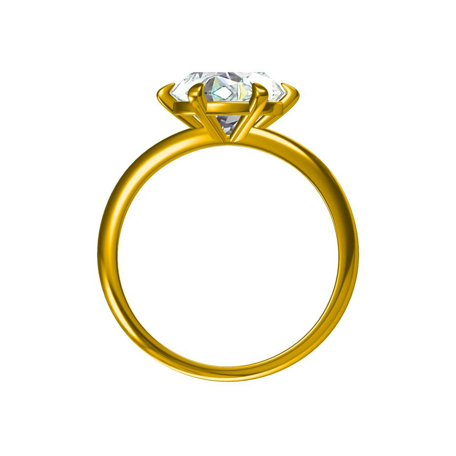 Celeste Solitaire Engagement Ring – 4.04 ct