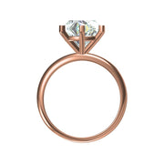Classic Solitaire Diamond Ring in White Gold- 4.06 cts with IGI certified