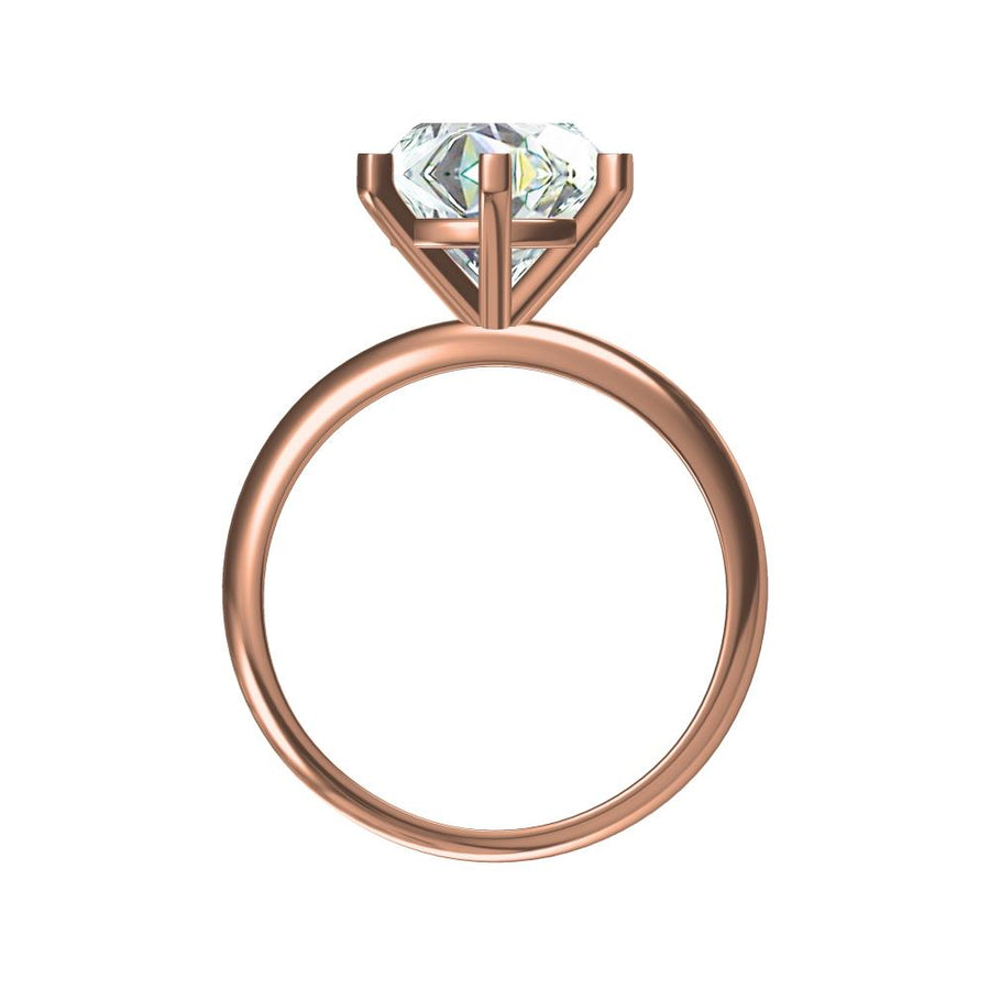Classic Solitaire Diamond Ring in White Gold- 4.06 cts with IGI certified