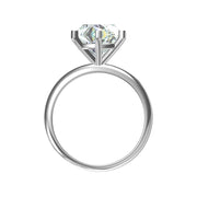 Classic Solitaire Diamond Ring in White Gold- 4.06 cts with IGI certified