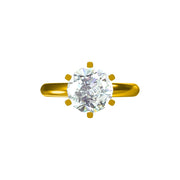 Classic Solitaire Diamond Ring in White Gold- 4.06 cts with IGI certified